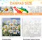 Framed Paint by Numbers Kit for Adults Beginners & Kids Ages 8-12, Daisy Flowers Acrylic Easy Paint by Number with Frame, Watercolor Paint by Number Kits on Canvas Framed (10 * 10 Inch, without Easel)